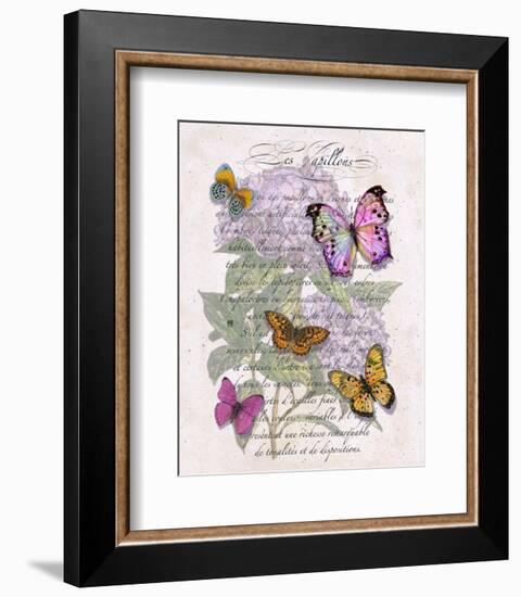 Hydrangea Butterflies II-Ginny Joyner-Framed Art Print