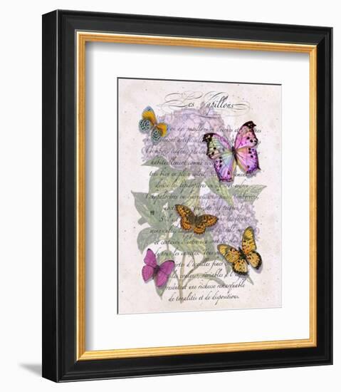 Hydrangea Butterflies II-Ginny Joyner-Framed Art Print