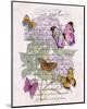 Hydrangea Butterflies II-Ginny Joyner-Mounted Art Print