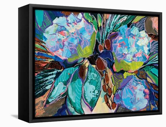 Hydrangea Harmony-Jeanette Vertentes-Framed Stretched Canvas