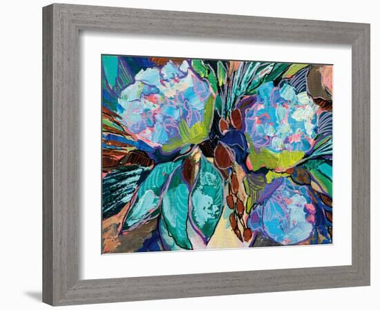 Hydrangea Harmony-Jeanette Vertentes-Framed Art Print