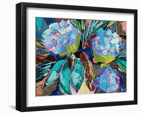 Hydrangea Harmony-Jeanette Vertentes-Framed Art Print