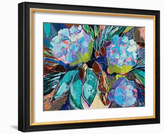 Hydrangea Harmony-Jeanette Vertentes-Framed Art Print