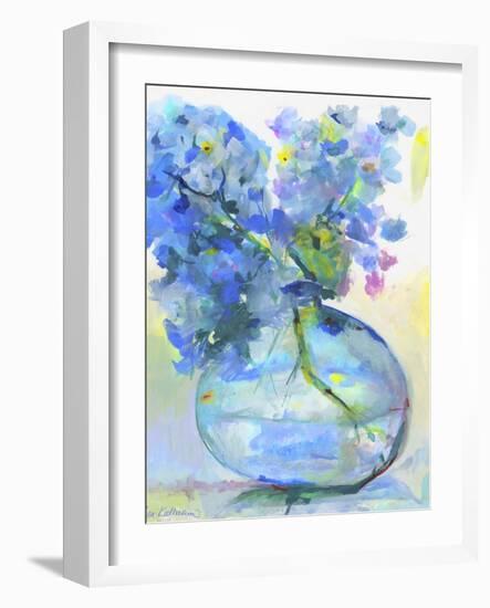 Hydrangea In Fish Bowl-Lisa Katharina-Framed Giclee Print