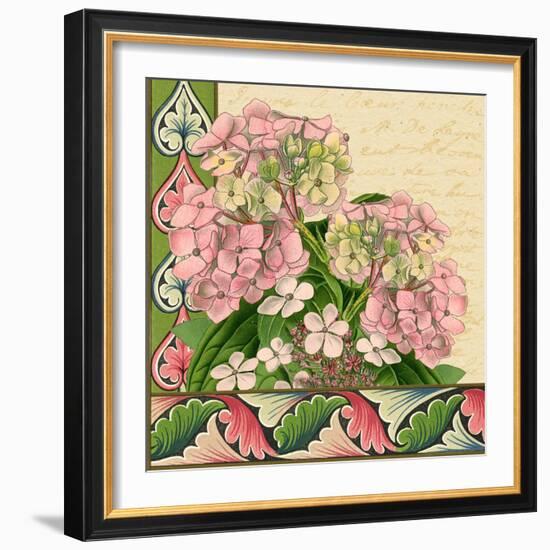 Hydrangea on Love Letters-Piddix-Framed Art Print