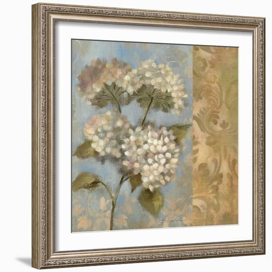 Hydrangea on Soft Blue-Silvia Vassileva-Framed Premium Giclee Print