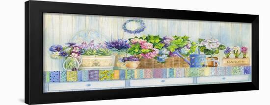 Hydrangea Potted on a Table-ZPR Int’L-Framed Giclee Print