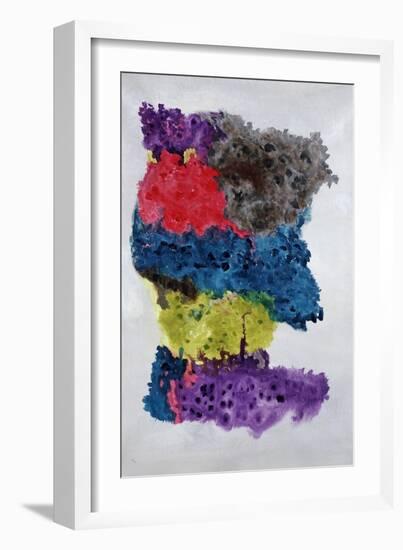 Hydrangea Rainbow Bloom-Brent Abe-Framed Giclee Print