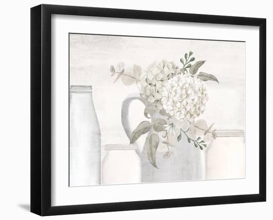 Hydrangea Row-Kimberly Allen-Framed Art Print