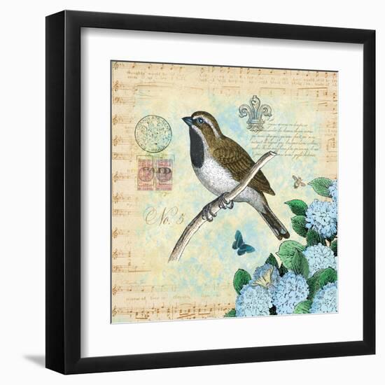 Hydrangea Songbird No. 5-Christopher James-Framed Art Print