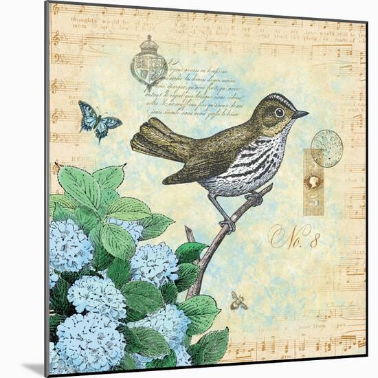 Hydrangea Songbird No. 8-Christopher James-Mounted Art Print