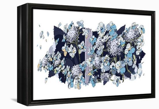 Hydrangea-HR-FM-Framed Stretched Canvas