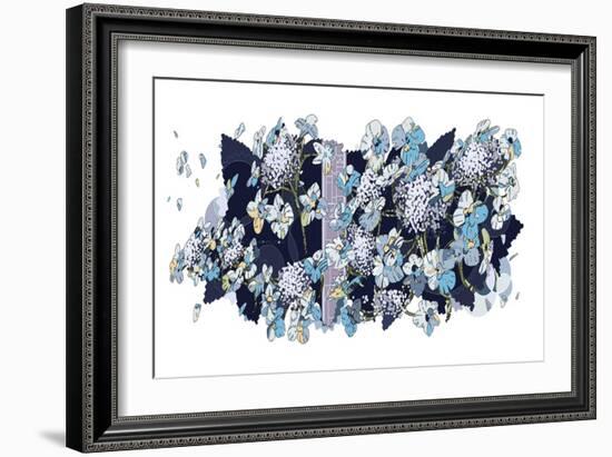 Hydrangea-HR-FM-Framed Art Print