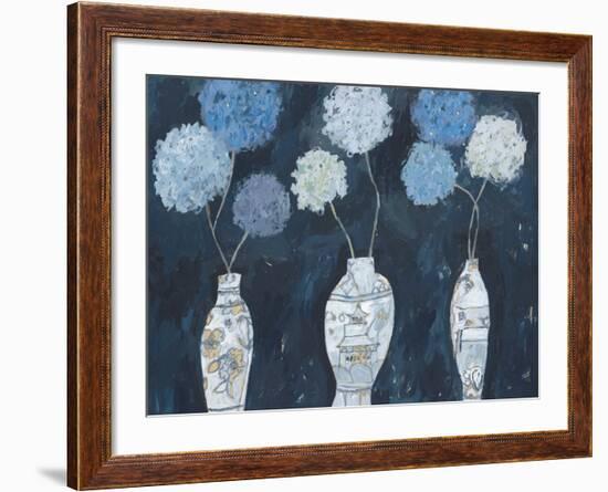 Hydrangeas and Chinese Vases-Charlotte Hardy-Framed Giclee Print
