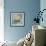Hydrangeas on Blue I-Patricia Pinto-Framed Art Print displayed on a wall