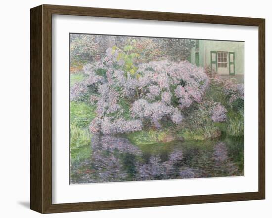 Hydrangeas on the Banks of the River Lys, 1898-Emile Claus-Framed Giclee Print