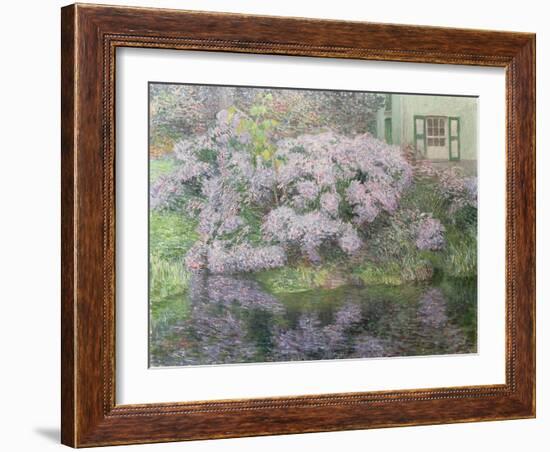 Hydrangeas on the Banks of the River Lys, 1898-Emile Claus-Framed Giclee Print