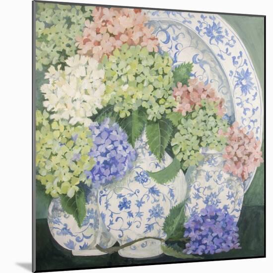 Hydrangeas-Jennifer Abbott-Mounted Giclee Print