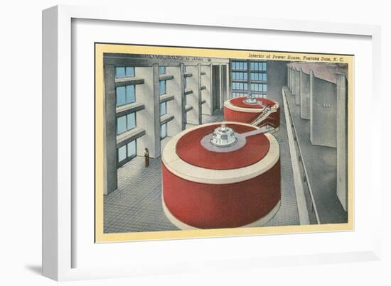 Hydroelectric Turbines, Fontana Dam-null-Framed Art Print