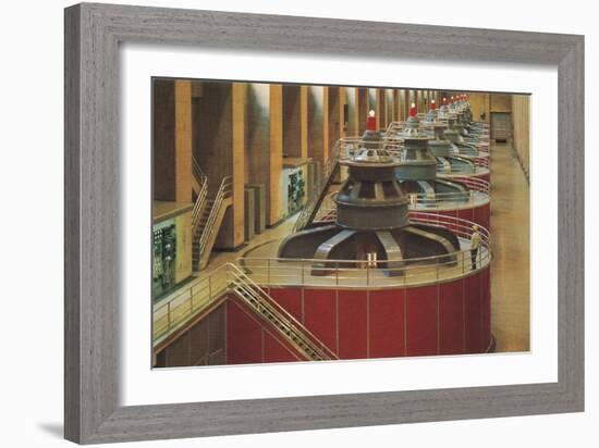 Hydroelectric Turbines, Hoover Dam-null-Framed Art Print