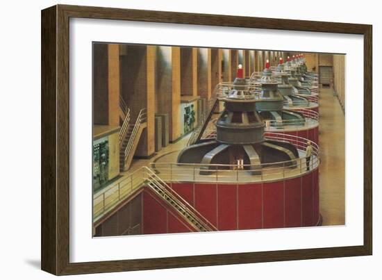 Hydroelectric Turbines, Hoover Dam-null-Framed Art Print