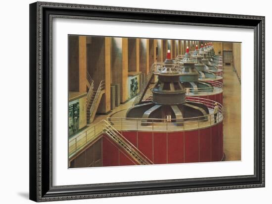 Hydroelectric Turbines, Hoover Dam-null-Framed Art Print