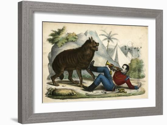 Hyena, Sentry Call 1845-null-Framed Art Print