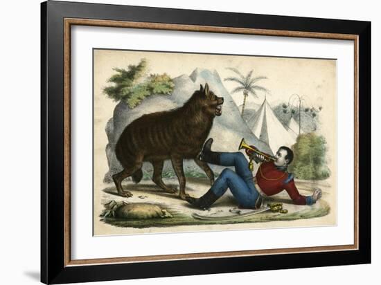 Hyena, Sentry Call 1845-null-Framed Art Print