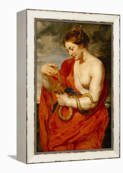 Hygeia, Goddess of Health, C.1615 (Oil on Oak Panel)-Peter Paul Rubens-Framed Premier Image Canvas