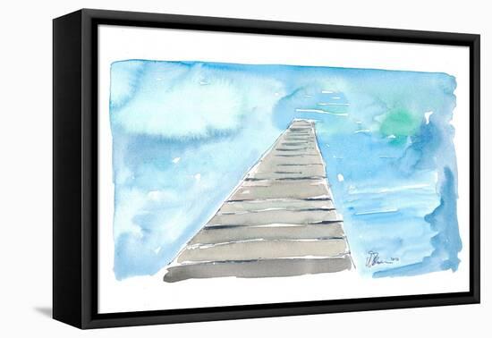 Hygge Pathway Zen-M. Bleichner-Framed Stretched Canvas