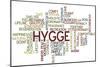 Hygge Trend Concept Word Cloud-timyee-Mounted Art Print