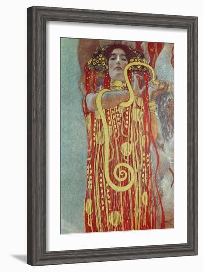 Hygieia, Detail from Medicine, 1900-1907-Gustav Klimt-Framed Giclee Print