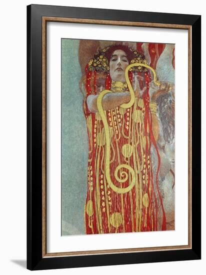 Hygieia, Detail from Medicine, 1900-1907-Gustav Klimt-Framed Giclee Print