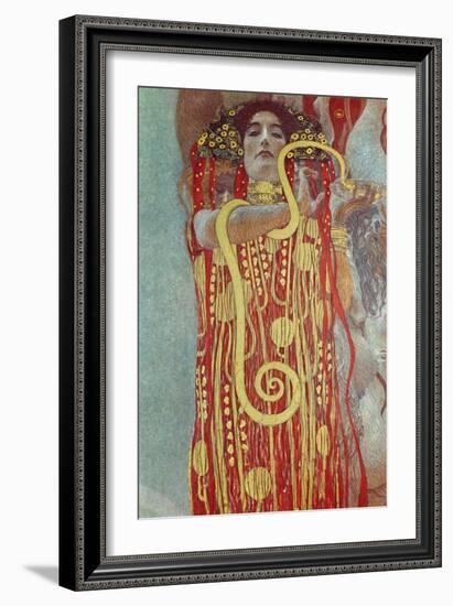 Hygieia, Detail from Medicine, 1900-1907-Gustav Klimt-Framed Giclee Print