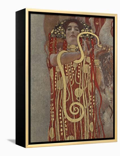 Hygieia (Detail from Medicine)-Gustav Klimt-Framed Stretched Canvas