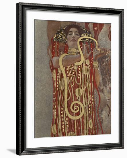 Hygieia (Detail from Medicine)-Gustav Klimt-Framed Giclee Print