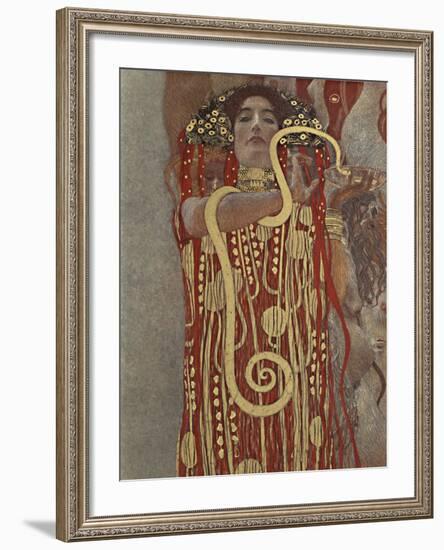 Hygieia (Detail from Medicine)-Gustav Klimt-Framed Giclee Print