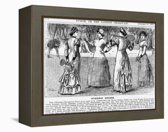 Hygienic Excess, 1879-George Du Maurier-Framed Premier Image Canvas