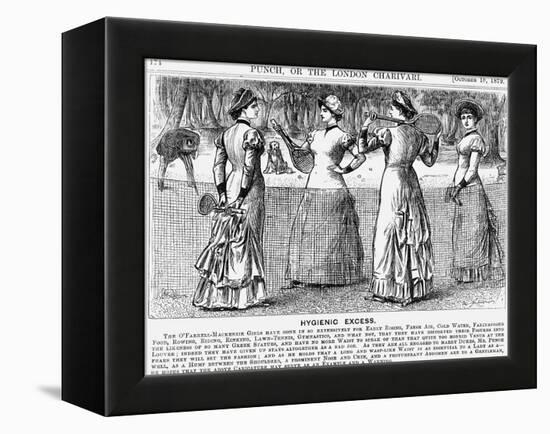 Hygienic Excess, 1879-George Du Maurier-Framed Premier Image Canvas