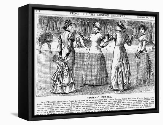 Hygienic Excess, 1879-George Du Maurier-Framed Premier Image Canvas