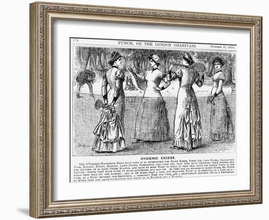 Hygienic Excess, 1879-George Du Maurier-Framed Giclee Print