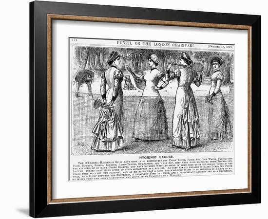 Hygienic Excess, 1879-George Du Maurier-Framed Giclee Print