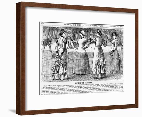 Hygienic Excess, 1879-George Du Maurier-Framed Giclee Print