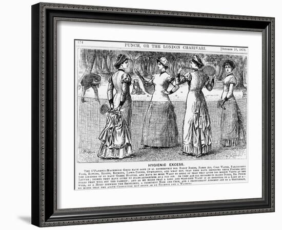 Hygienic Excess, 1879-George Du Maurier-Framed Giclee Print