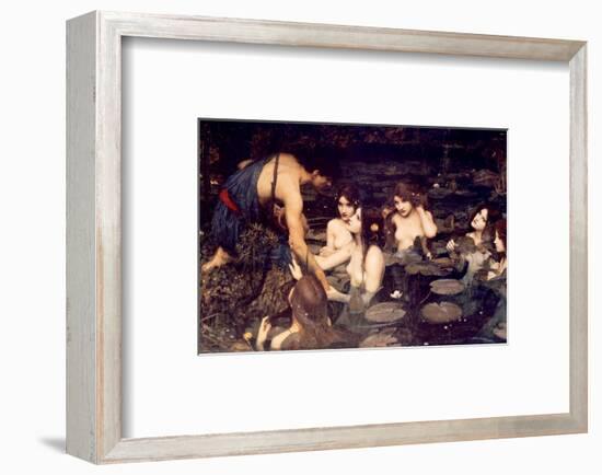 Hylas and Nymphs-John William Waterhouse-Framed Premium Giclee Print