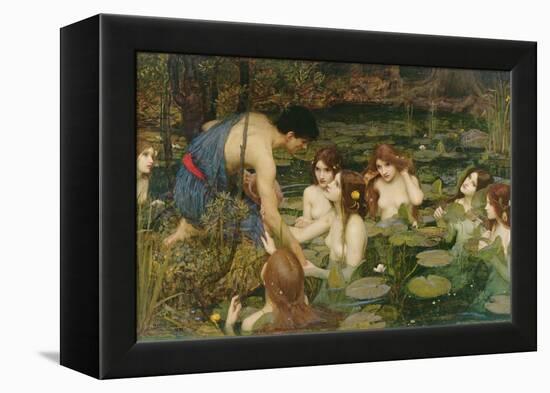 Hylas and the Nymphs, 1896-John William Waterhouse-Framed Premier Image Canvas