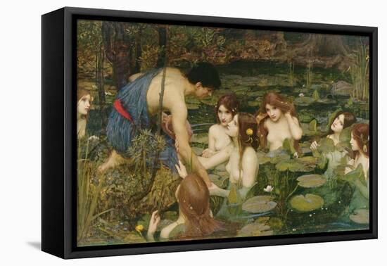 Hylas and the Nymphs, 1896-John William Waterhouse-Framed Premier Image Canvas