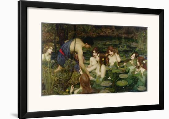 Hylas and the Nymphs-John William Waterhouse-Framed Giclee Print