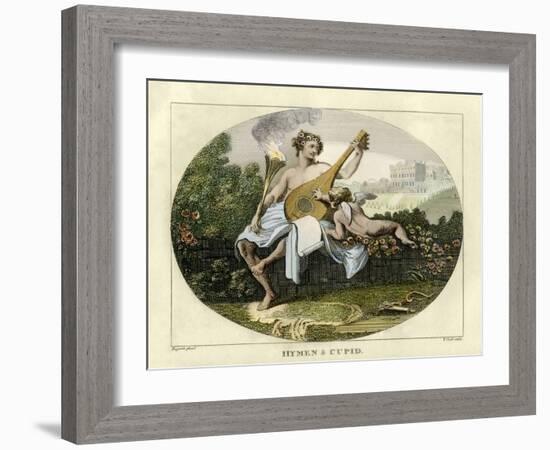 Hymen and Cupid by William Hogarth-William Hogarth-Framed Giclee Print