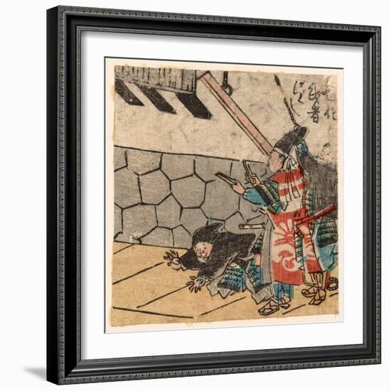 Hyoshigi O Utsu Bushi-Utagawa Kuniyoshi-Framed Giclee Print